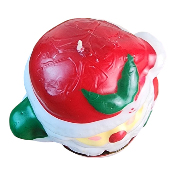 Vintage Wax Cadle Santa Claus Figurine Christmas Holidays No-Marker - Picture 5 of 6